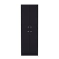 Pantry Cabinet Coahoma, Kitchen, Black Black Particle Board Engineered Wood