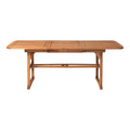 Modern Slat Top Solid Acacia Wood Butterfly Outoor Dining Table Brown Brown Polyester Acacia Wood