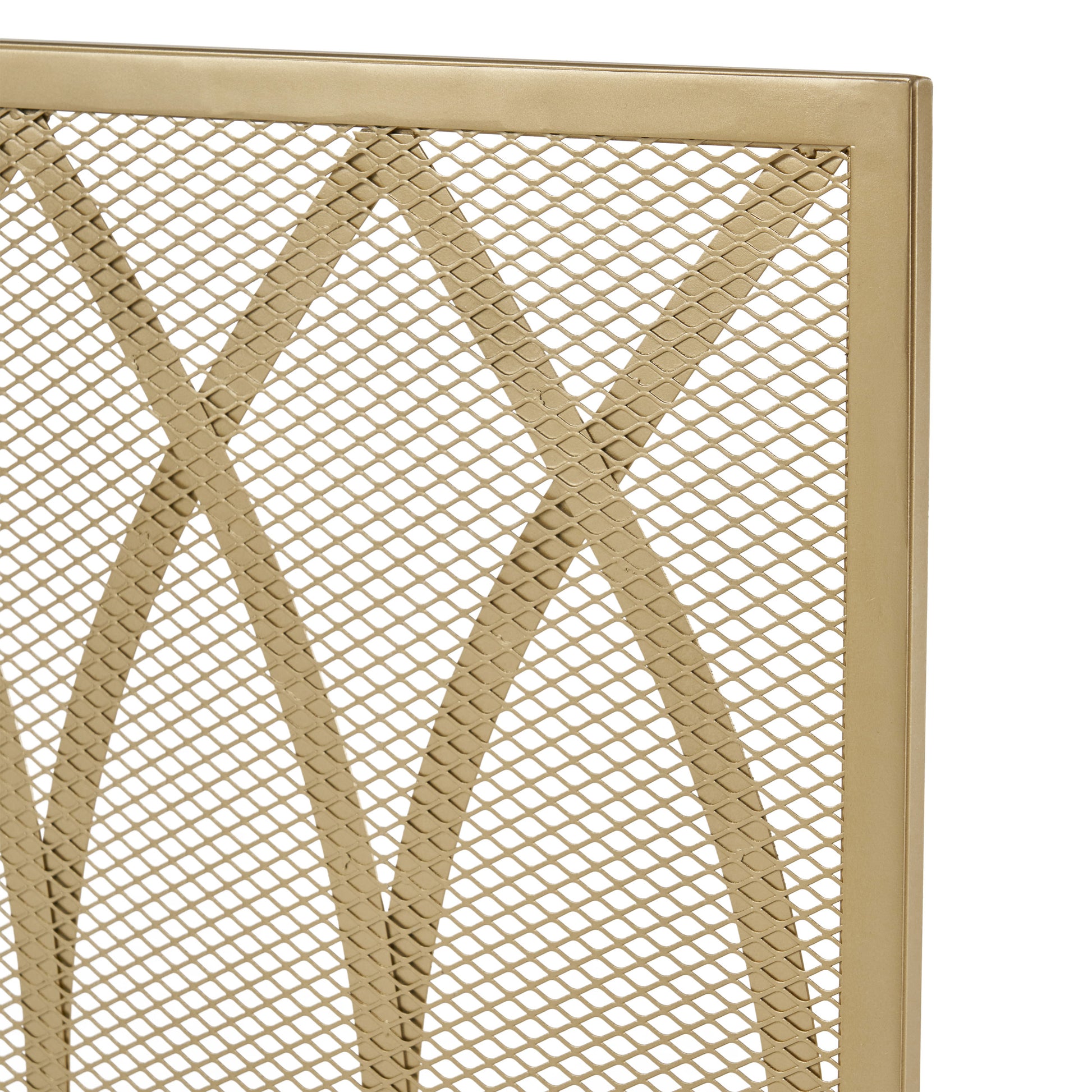 Fire Screen Gold Iron