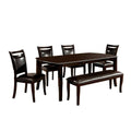 Transitional Dining Room 1Pc Bench Only Dark Cherry Espresso Paddedseat Solidwood Cherry Espresso Dining Room Contemporary,Modern Solid Wood