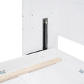 Queen Size Murphy Bed Wall Bed With Top Shelves & Usb,White Queen White Plywood