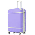 24 In Luggage 1 Piece With Tsa Lockexpandable Lightweight Suitcase Spinner Wheels, Vintage Luggage,Purple Change To Sku:N732P171621I Purple Abs