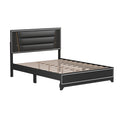 3 Pieces Bedroom Sets Queen Size Upholstered Bed With Led Lights, Nightstands And Dresser With Metal Handles And Sparkling Shiny Decoration, Black Expected Arrival Time:8.5 Queen Black 3 Piece Set Mdf Metal
