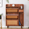 Modern Minimalist Storage Cabinet, Japanese Rattan Shoe Cabinet, Bed Top Cabinet, Small Home Furniture. Suitable For Corridors And Living Rooms. Gz Di 03 Wood Mdf