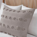 Clip Jacquard Comforter Set Queen Grey Polyester