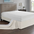 Wrap Around Adjustable Bedskirt Ivory One Size Ivory Microfiber