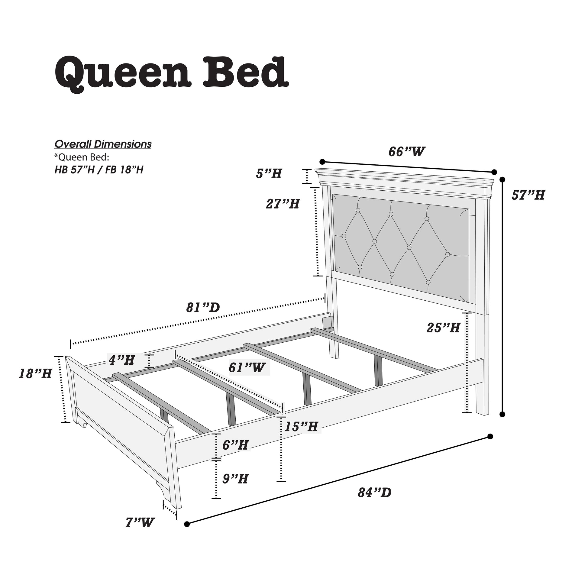 Dark Gray Faux Leather Tufted Headboard 1Pc Queen Size Bed W Led Bedroom Furniture Gray Unique Texture Fb Solid Wood Box Spring Required Queen Dark Gray,Gray Wood Bedroom Contemporary,Modern,Transitional,Ultra Modern Rubberwood Bed Frame Faux