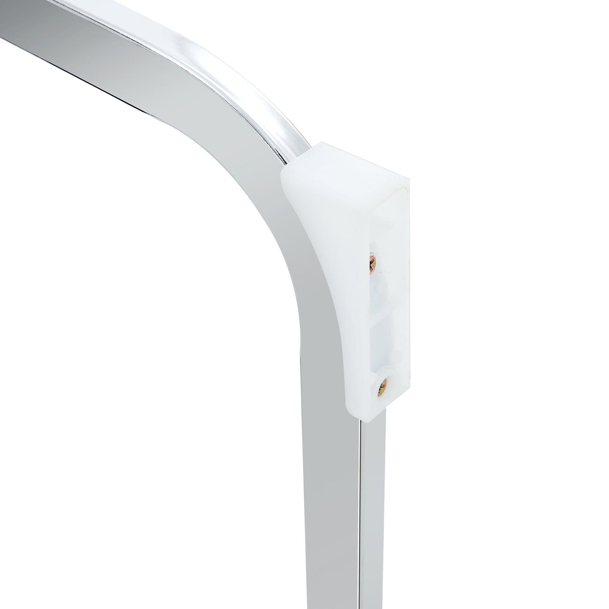 Luxury Simple Arch Chair Set Of 2 Black Pu Material High Resilience Dining Chair With Arched Metal Silver Leg. Black Silver Set Of 2 Metal,Pu