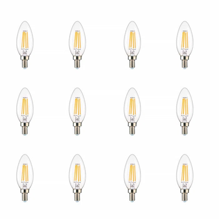 E12 Candelabra Dimmable 2700K Led Bulb Set Of 12 White Led Lighting 2700K 3000K Warm White Under 1000Lm Led Metal