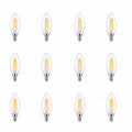 E12 Candelabra Dimmable 2700K Led Bulb Set Of 12 White Led Lighting 2700K 3000K Warm White Under 1000Lm Led Metal