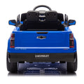 24V Kids Ride On Car W Parents Control,Licensed Chevrolet Silverado,Four Wheel Suspension,Led Lights,Bluetooth,Music,Usb,Mp3,Power Display,Speeds 2.49 3.73Mph For Kids Aged 2 5. Blue 50 99 Lbs