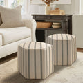 Ellen Accent Ottoman Natural Solid Wood