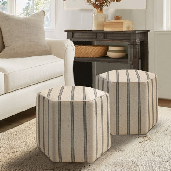 Ellen Accent Ottoman Natural Solid Wood