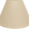 Slant Deep Cone Hardback Lampshade With Washer Fitter, Beige Beige Linen