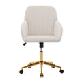 Ty Office Chair Beige Velvet