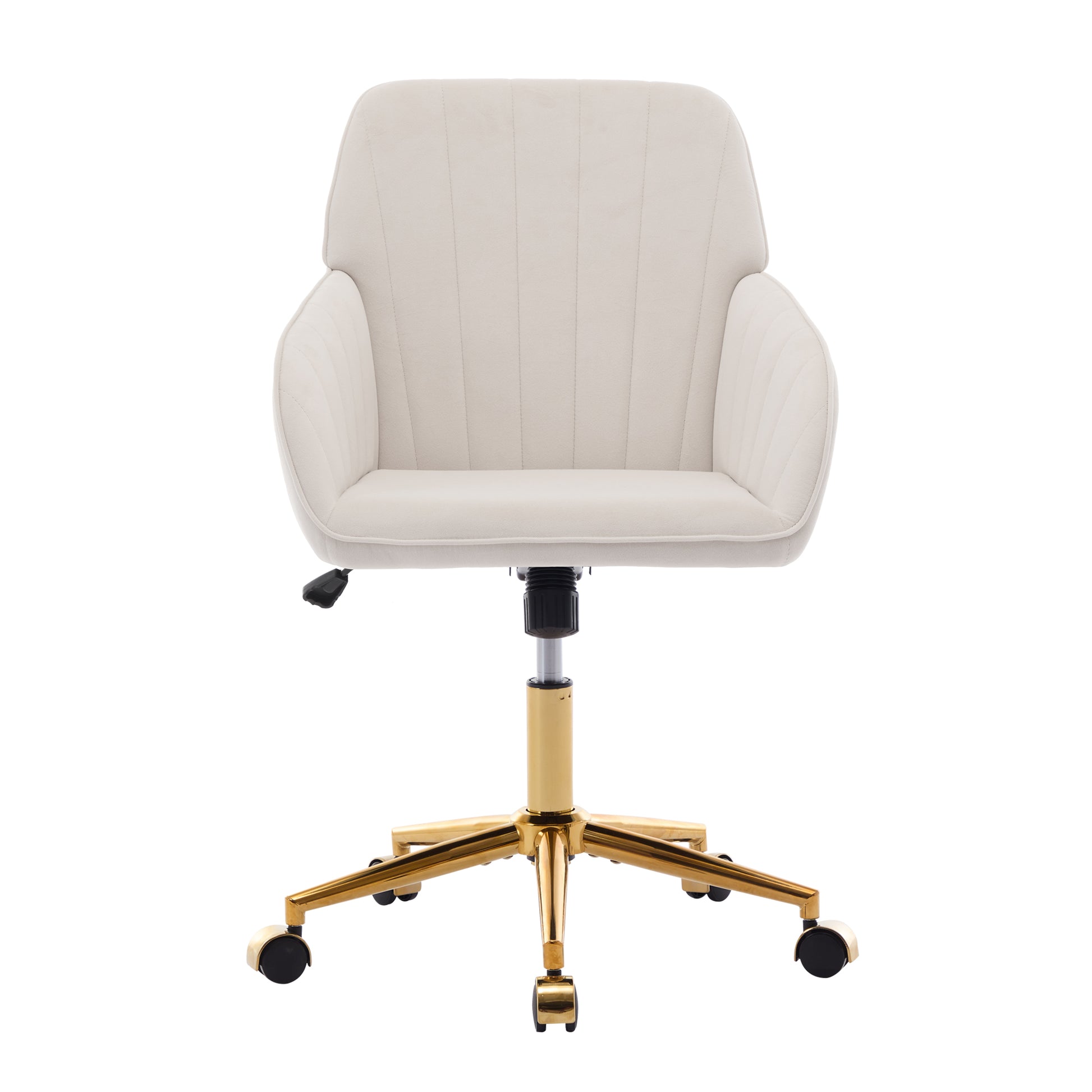 Ty Office Chair Beige Velvet