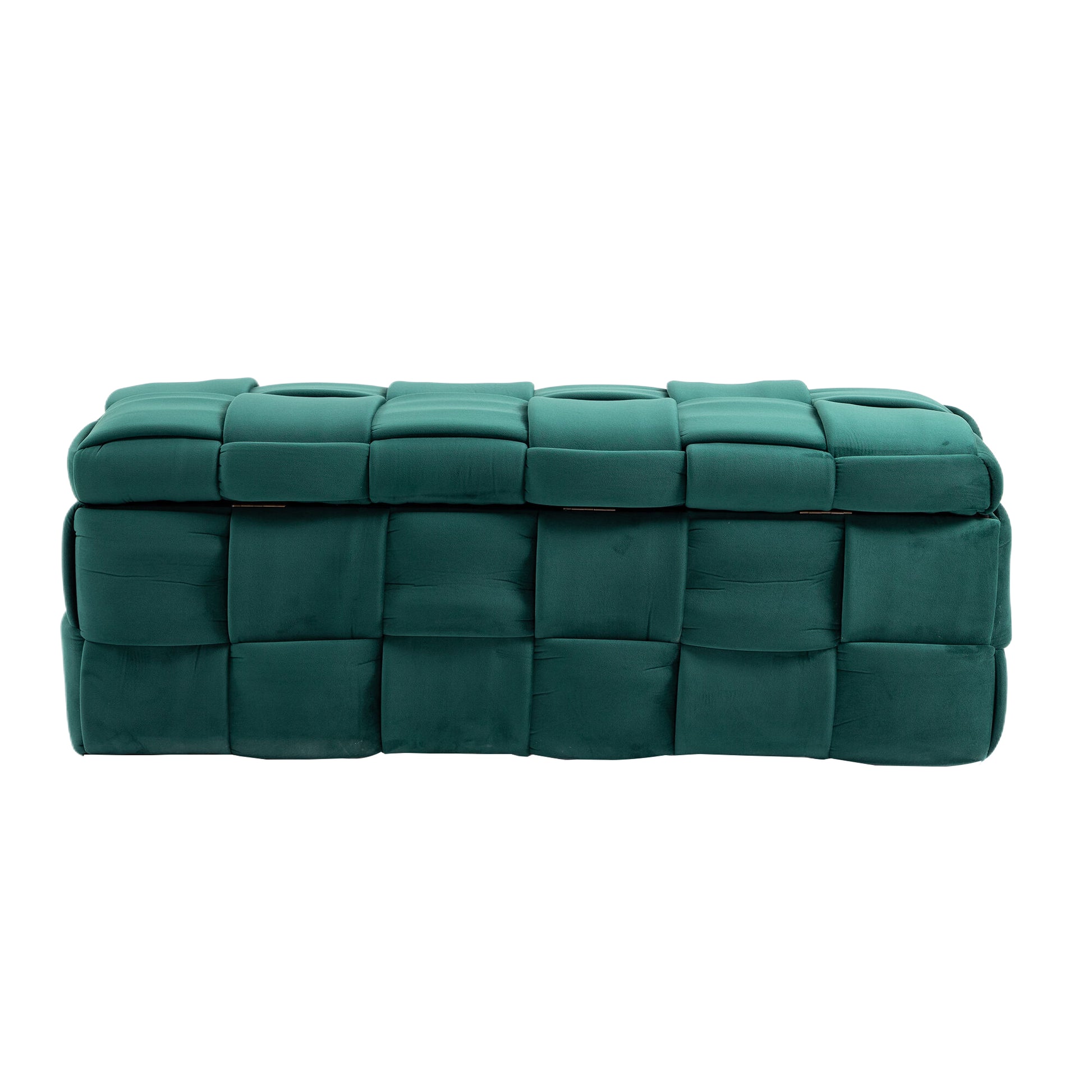 Coolmore Storage Ottoman,Bedroom End Bench,Upholstered Fabric Storage Ottoman With Safety Hinge, Entryway Padded Footstool, Ottoman Bench For Living Room & Bedroom Green Green Velvet Bedroom Black Foam Velvet