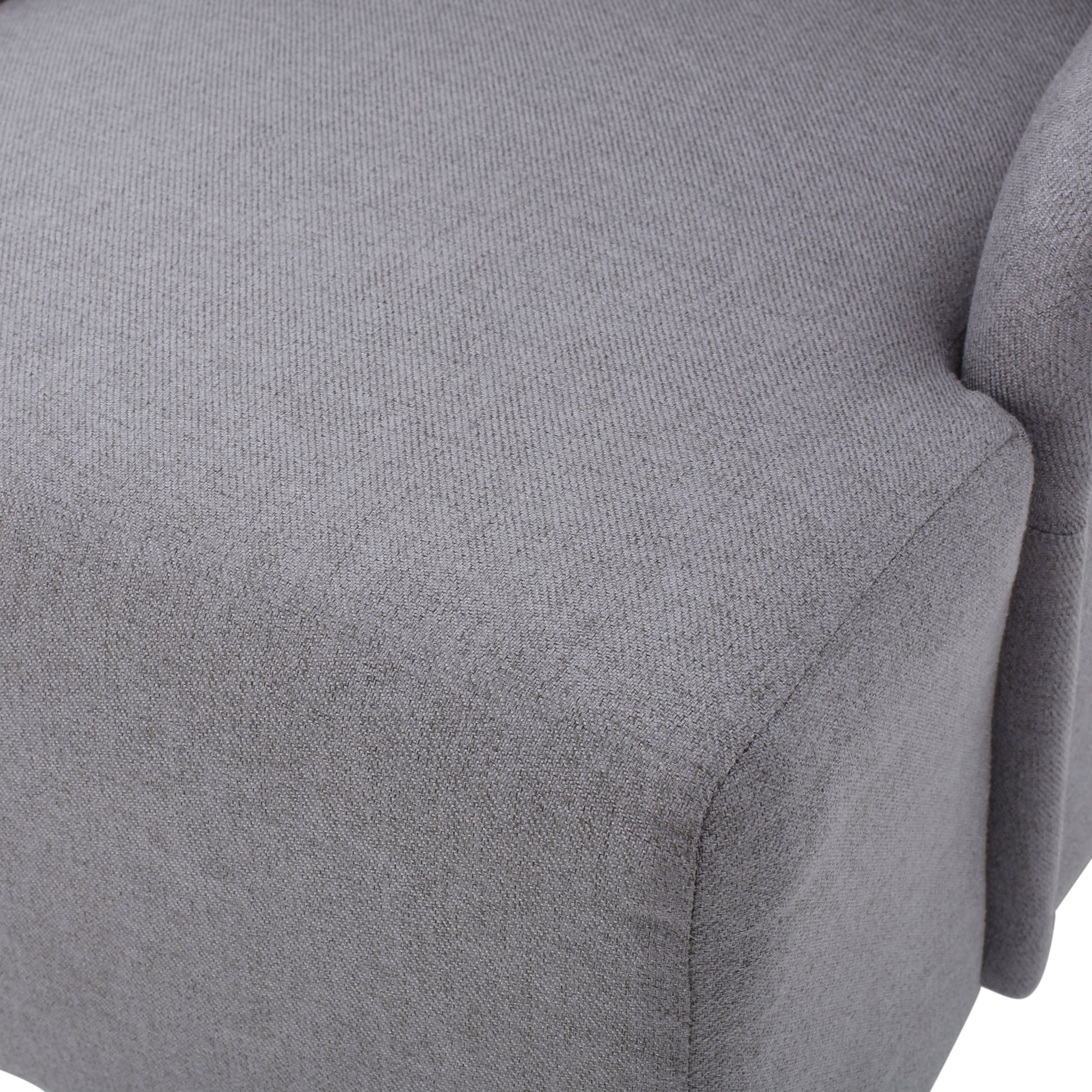 Dining Chair Light Grey Fabric