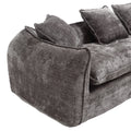 Modular Sectional Sofa, U Shaped Couch With Sofa For Five & Pillows, Modern Minimalist Chenille Fabric Large Comfy Cloud Sofas, Living Room Furniture Sets Gray Chenille 5 Seat
