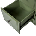 Retro Style 30'' Bathroom Vanity With Resin Sink Combo, Freestanding Single Vanity With 2 Drawers, Solid Wood Frame Bathroom Storage Cabinet, Green Green Bathroom Retro Solid Wood Mdf Resin