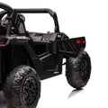 24V Two Seater Kids Ride On Utv W Parents Remote Control,Four Wheel Suspension,Slow Start,Large Wheel Design,Anti Collision Bar,Storage Space,Music,Usb,Bluetooth,Volume Control,Led Lights For Kids 3