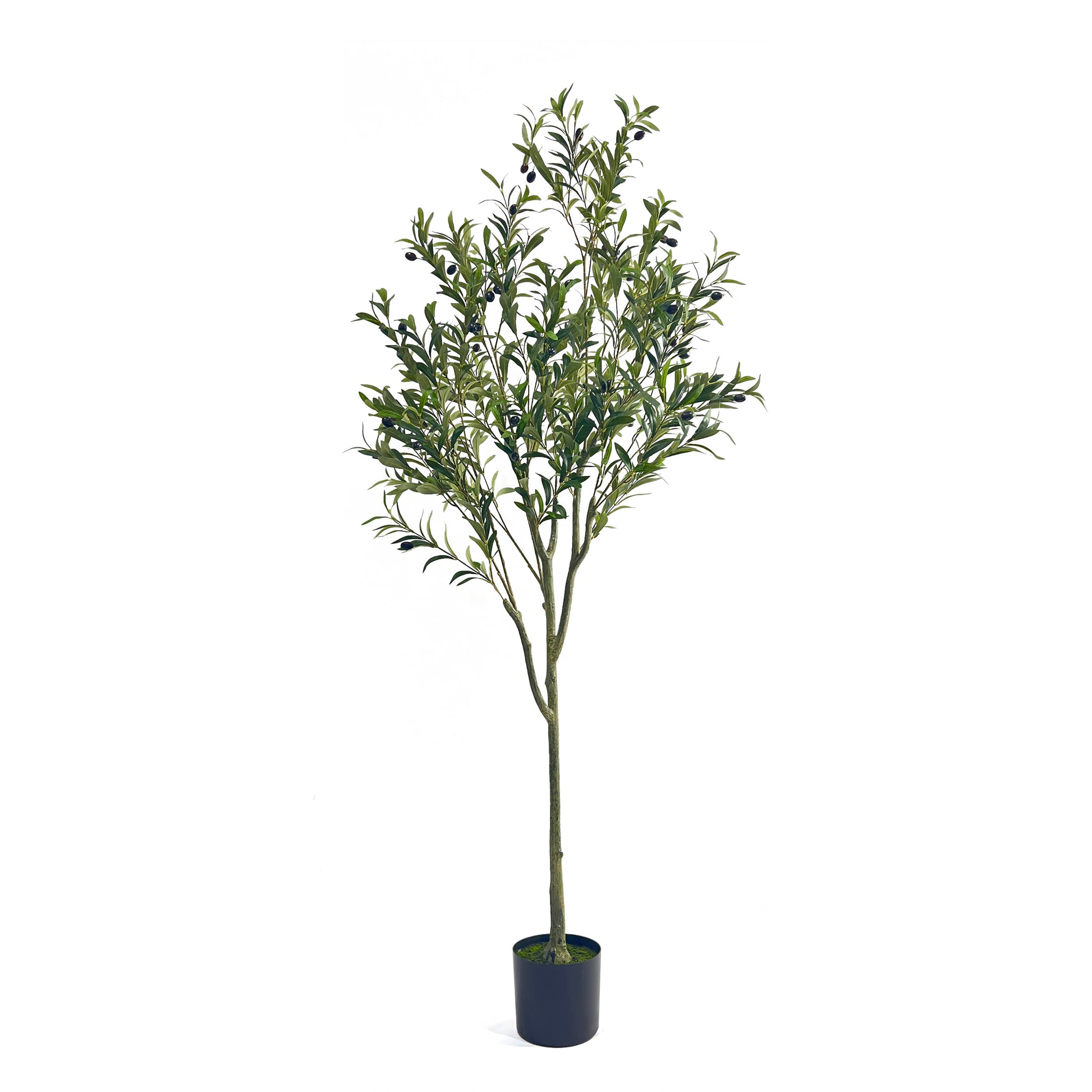 180Cm Artificial Olive Tree Green Iron Plastic