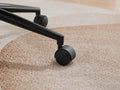 Home Office Chair, Velvet Fabric Swivel Flower Shape Computer Desk Chair For Home Office Or Bedroom Grey Black Foam Polyester Blend