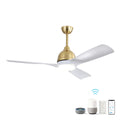 54 Inch Modern Abs 6 Speed Remote Control Dimmable Reversible Dc Motor With Light And Smart App Control Gold Abs