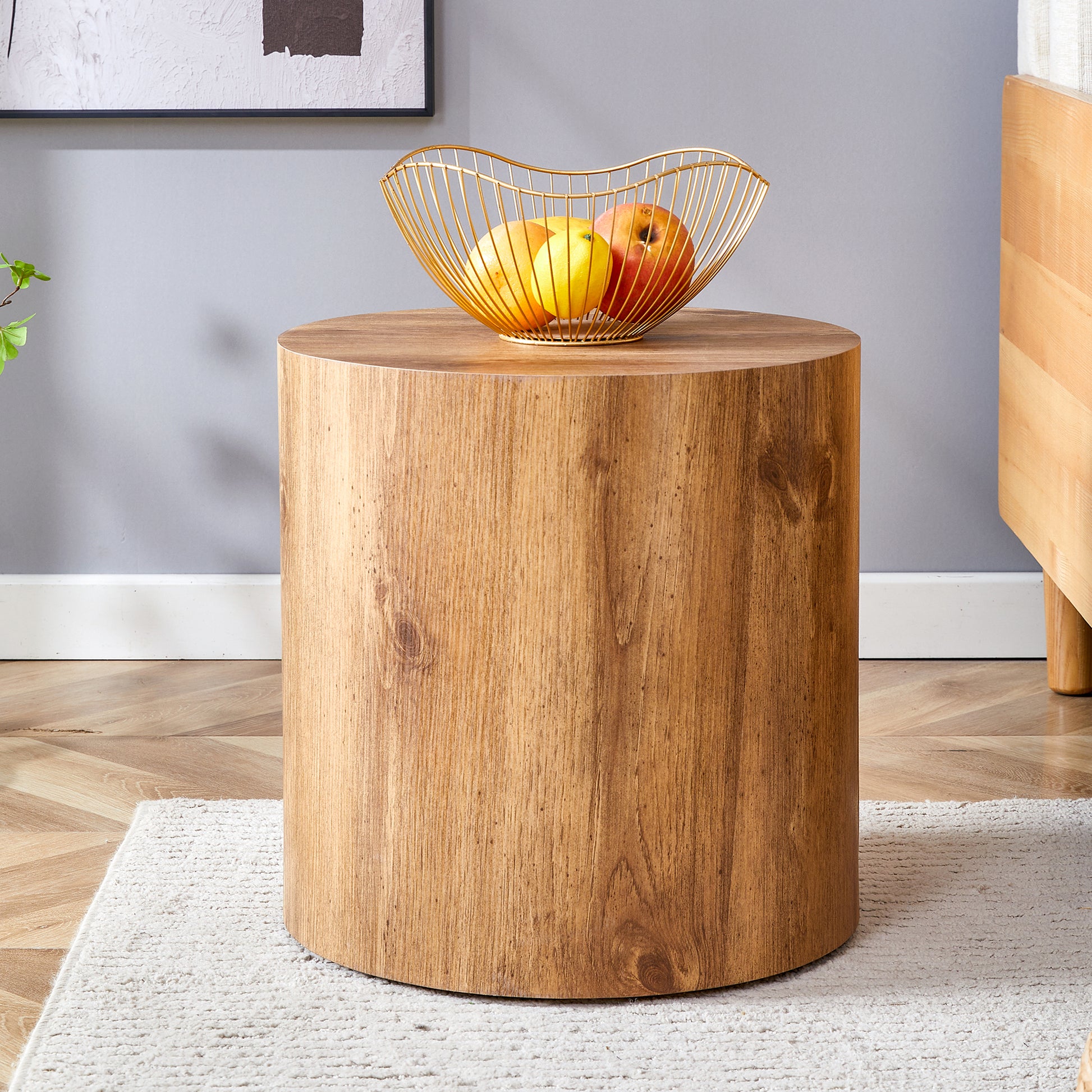 The Cylindrical Table With Its Patterned Design Can Be Easily Integrated Into A Variety Of Interior Styles, From Coffee Tables To Small Dining Tables, Workbenches Or Makeshift Writing Desks. Wood Mdf