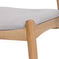 Chair Set Of 2 Beige Fabric