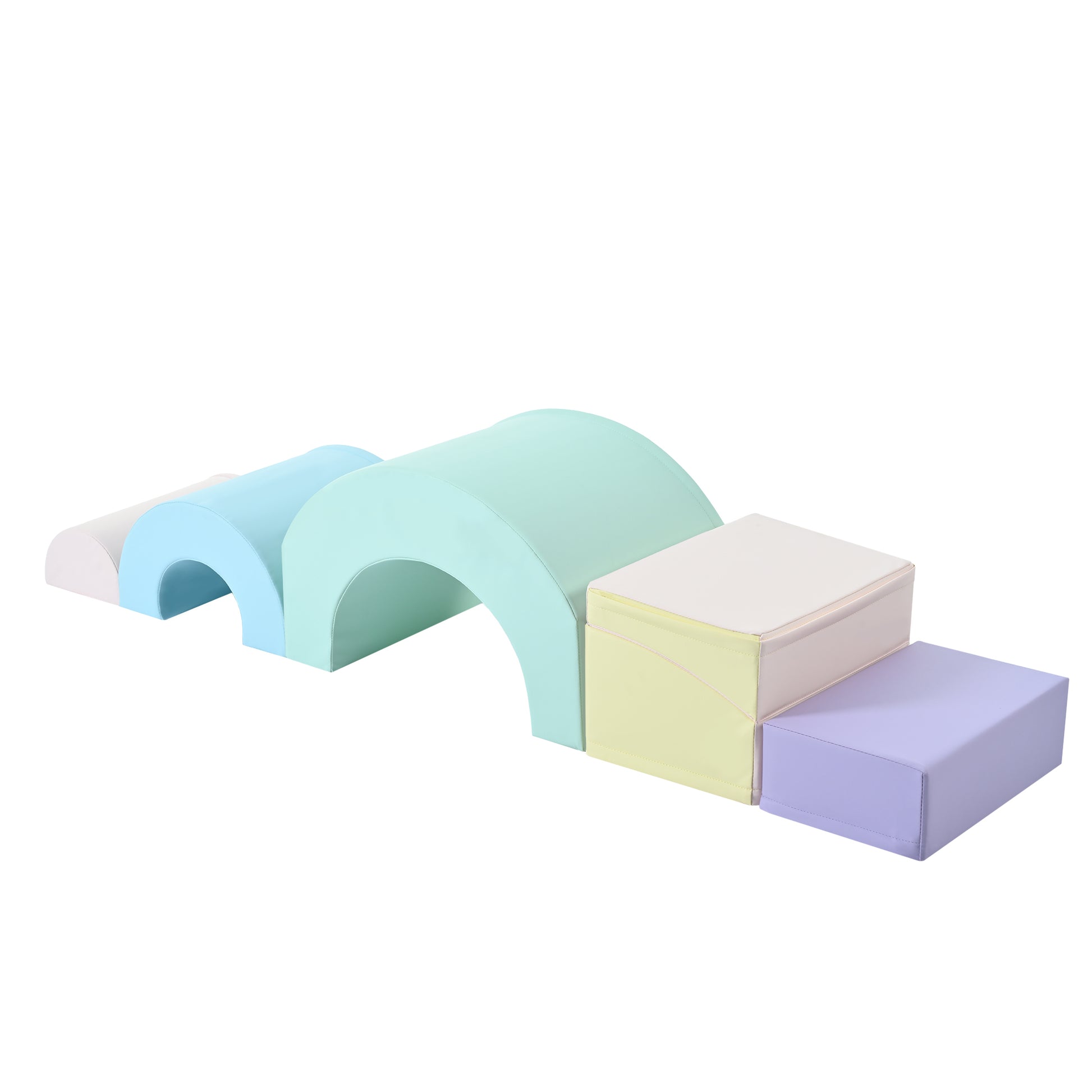 5 Piece Kids Climbing Toys For Toddlers, Foam Climbing Blocks For Babies, Kids Crawling And Climbing Indoor Active Play Structure Colorful Under 50 Lbs Cute Foam 1 To 2 Years Pu Indoor