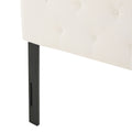 Queen & Full Sized Headboard Ivory Fabric