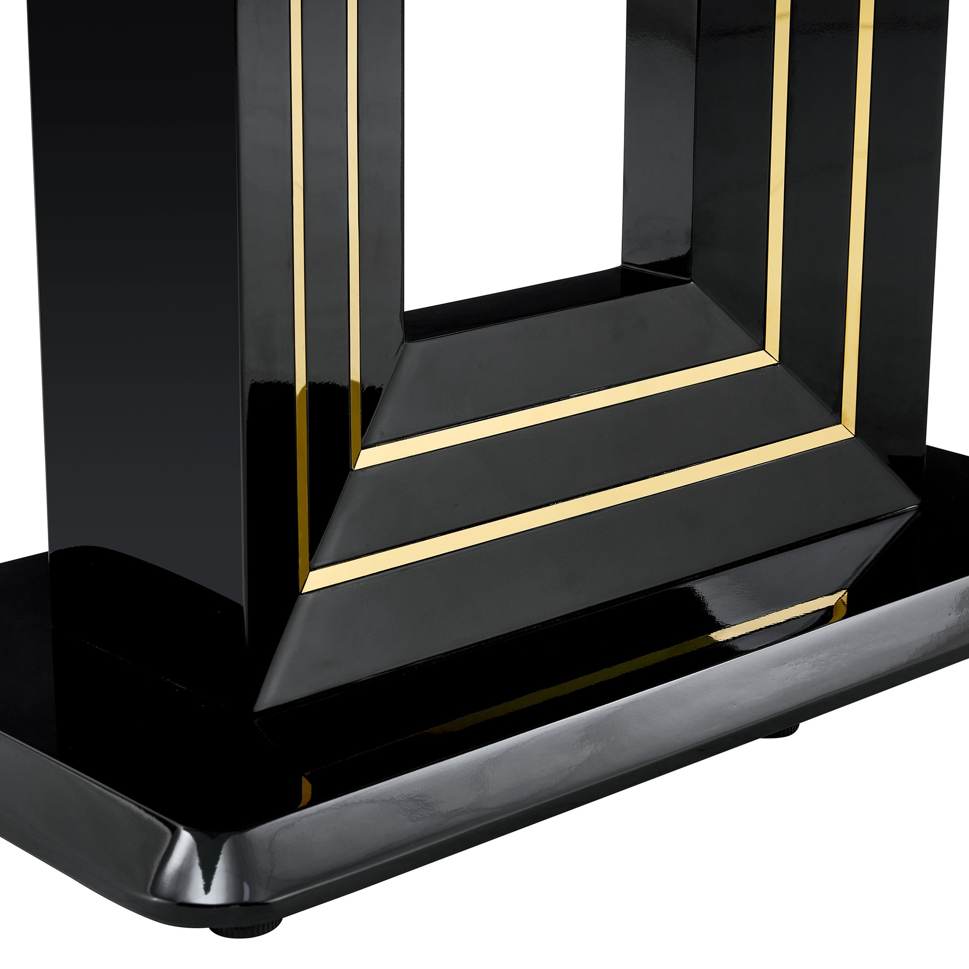 63" Dining Table, Luxurious Dining Room Table With Faux Marble Top And U Shape Mdf Base, Modern Kitchen Dining Table For Kitchen Living Dining Room White Black Seats 6 Dining Room Luxury,Modern Mdf Glass