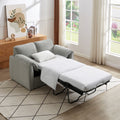 Chenille Sofa Bed Modern Convertible Couch With Plush Comfort And Durable Design For Living Room And Bedroom Grey Chenille 2 Seat