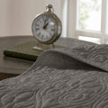Reversible Bedspread Set Dark Grey King Dark Grey Cotton