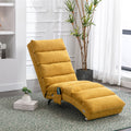 Coolmore Linen Massage Chaise Lounge Indoor With Remote Control,Ergonomic Electric Massage Long Lounger With 5 Modes For Office, Living Room,Bedroom Mustard Mustard Foam Linen