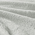 Crushed Velvet Sherpa Reversible Comforter Set King Grey Polyester
