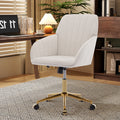 Ty Office Chair Beige Velvet