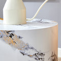 The Cylindrical Table With Its Patterned Design Can Be Easily Integrated Into A Variety Of Interior Styles, From Coffee Tables To Small Dining Tables, Workbenches Or Makeshift Writing Desks. White Mdf