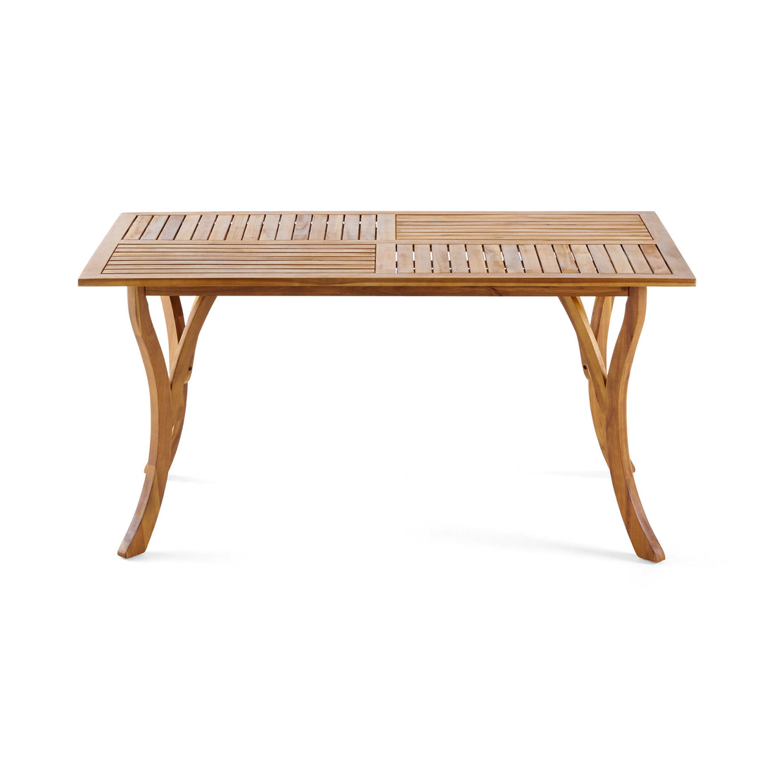 Hermosa 59 Inch Rectangular Wood Table Teak Acacia Wood