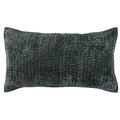 Lipa 20 X 36 Handmade Lumbar King Pillow Sham With Rayon Velvet, Bay Green Green Velvet