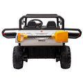 24V Ride On Truck 2 Seater Ride On Utv With 2X200W Motor Ride On Dump Truck With Dump Bed Shovel Ride On Car With Remote Control Electric Vehicle With Non Slip Tyre For Boys Girls White Plastic