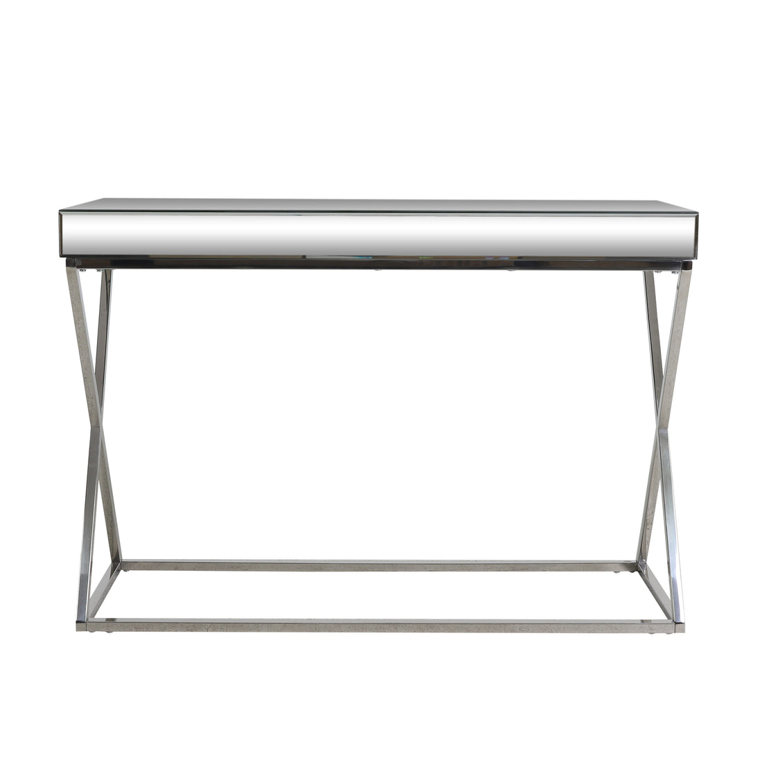 Console Table Antique Silver Steel