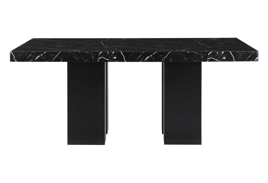 Jhoanna Dining Table Black Rubber Wood