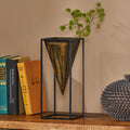 Vase D Cor Antique Brass Black Iron