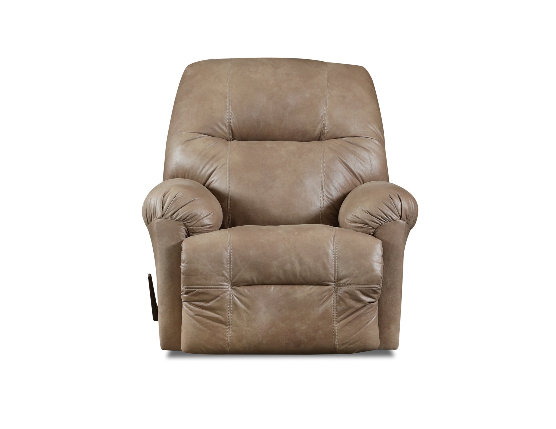 Desert Dune Recliner Brown Manual Handle Handle Pillow Top Arms Upholstered