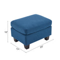 Springfield Navy Blue Ottoman Navy Blue Foam Polyester Blend