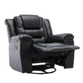 Home Theater Recliner Set Manual Recliner Chair With Wide Armrest, Two Built In Cup Holders For Living Room,Bedroom, Black Old Sku:Sg000760Aab Black Foam Pu Leather