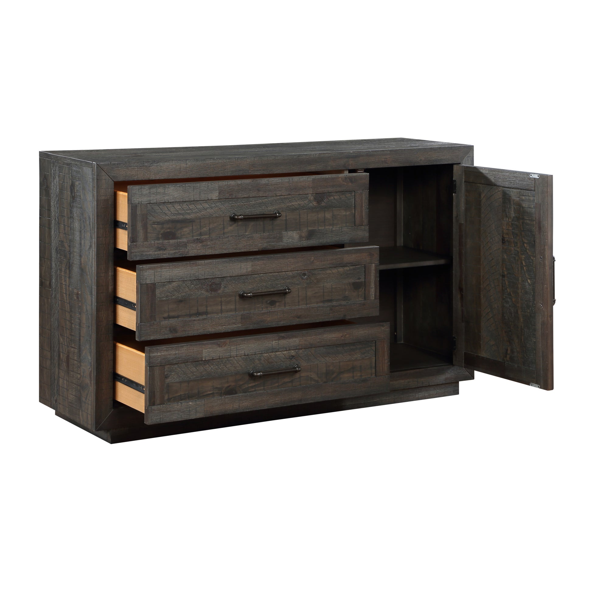 Riverdale Server Dark Grey Dark Gray Wood