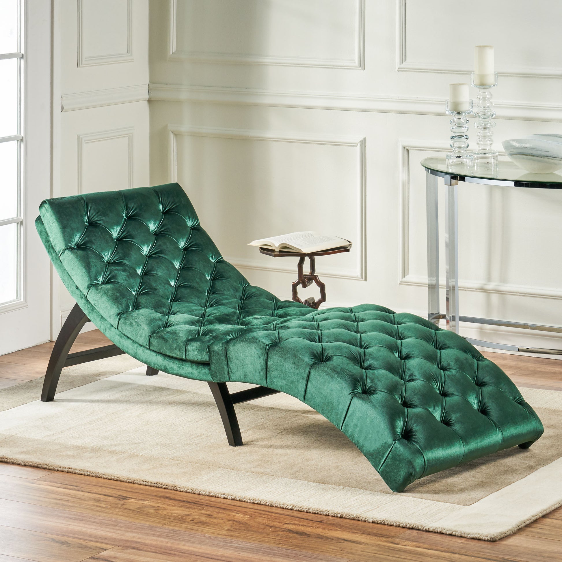 Chaise Lounge Emerald Altay Velvet